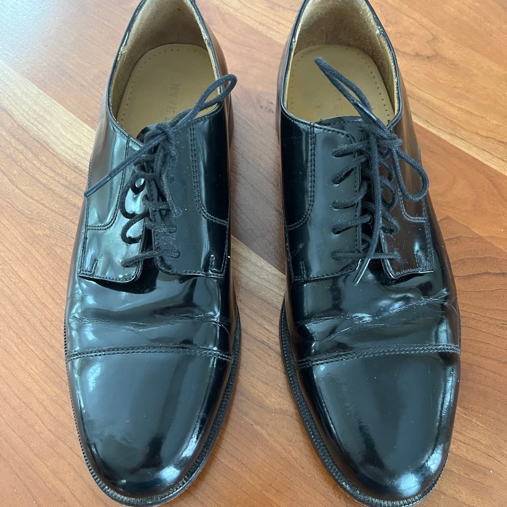 Cole Haan Black Leather Oxfords
